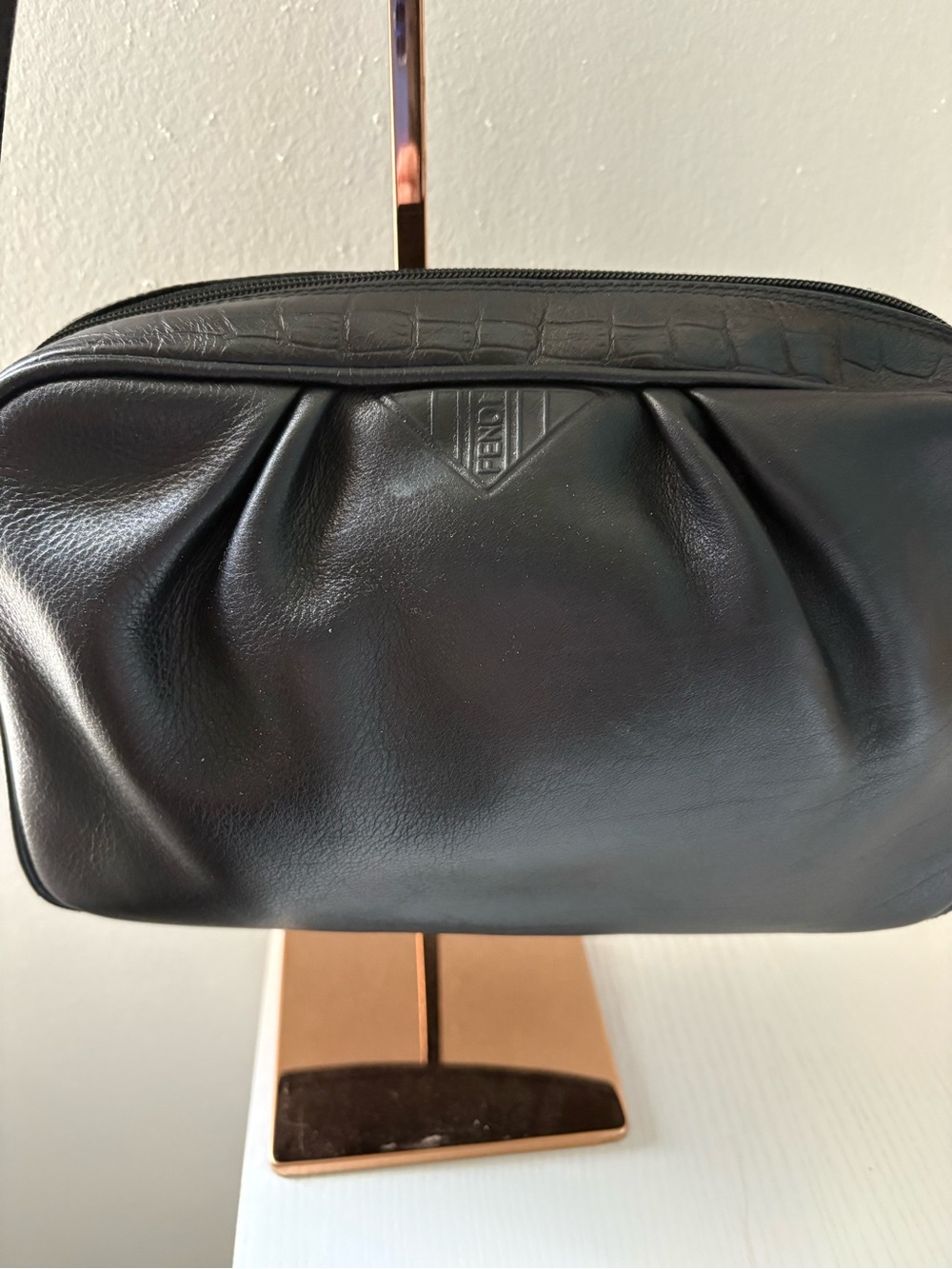 FENDI Black Leather Crossbody Bag - Picture 4 of 16